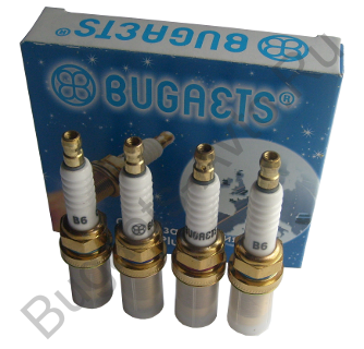 Комплект свечей зажигания «Bugaets» B6 (4 шт.)